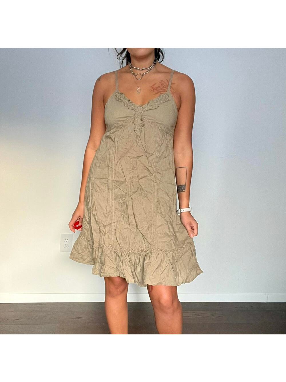 Y2k babydoll midi dress y2k